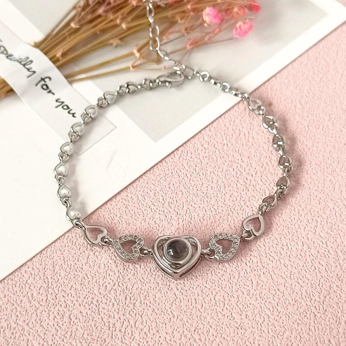Pulseira Personalizada com Foto Love - Bellorie