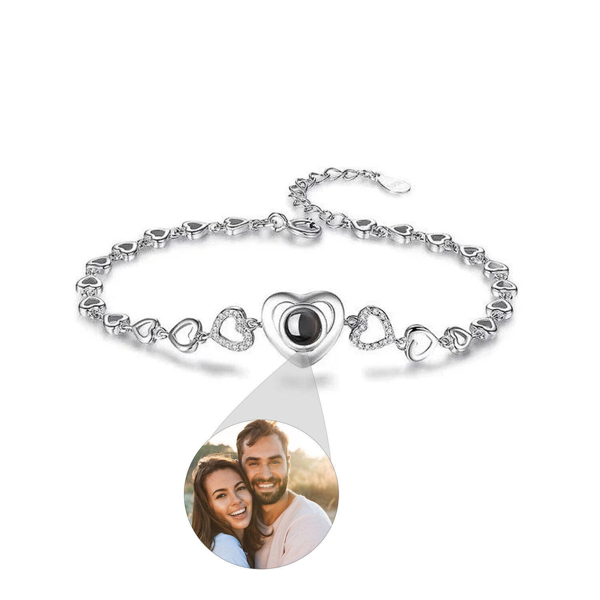 Pulseira Personalizada com Foto Love - Bellorie
