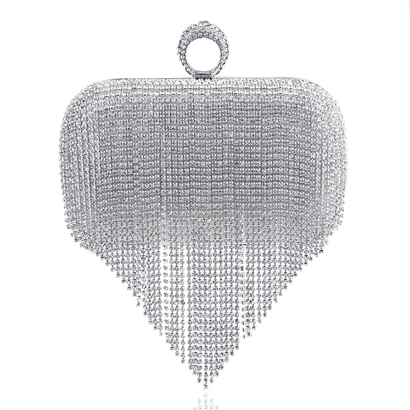 Bolsa Feminina com Strass e Franjas Luxe | BELLORIE