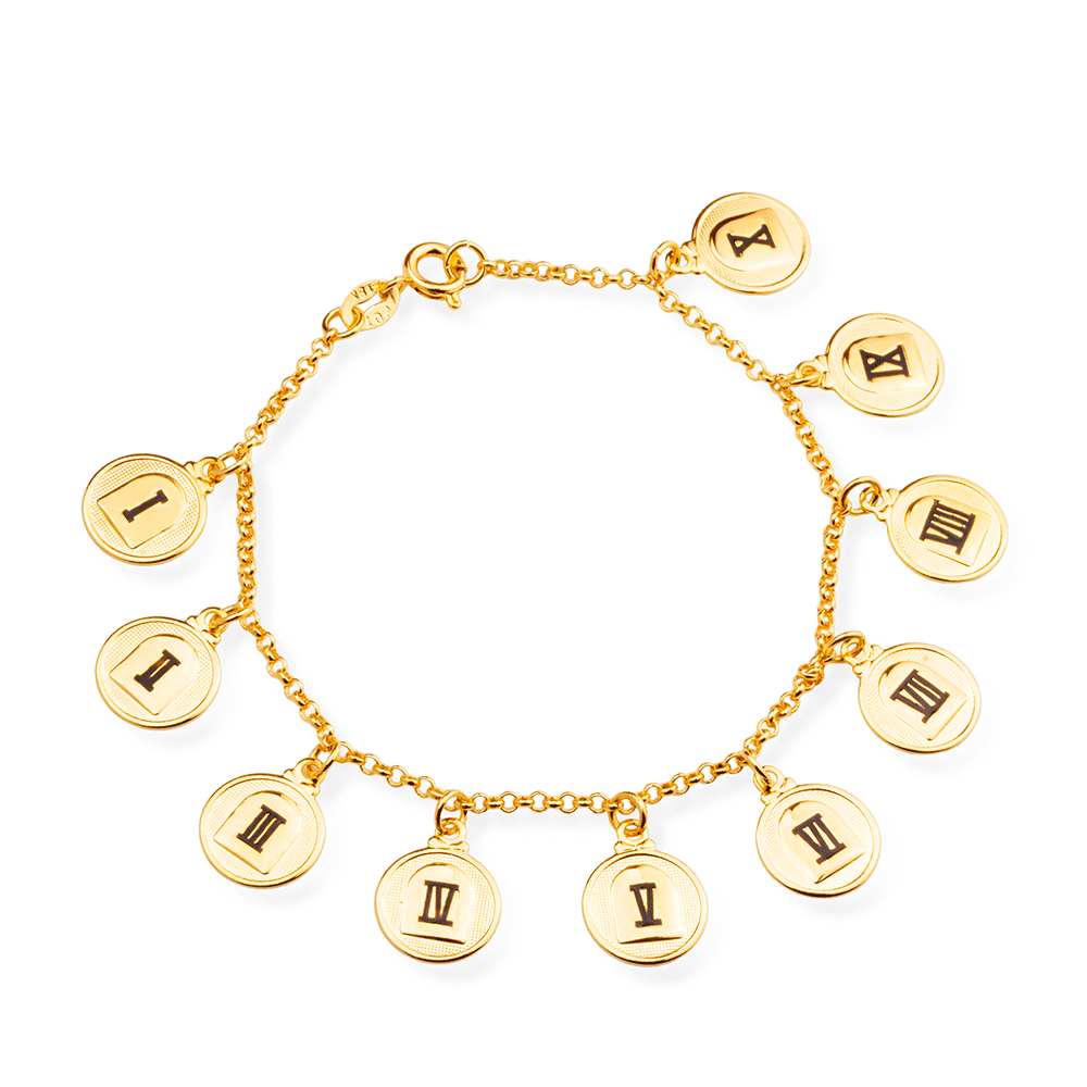 Pulseira em Ouro 24K 10 Mandamentos – Bellorie