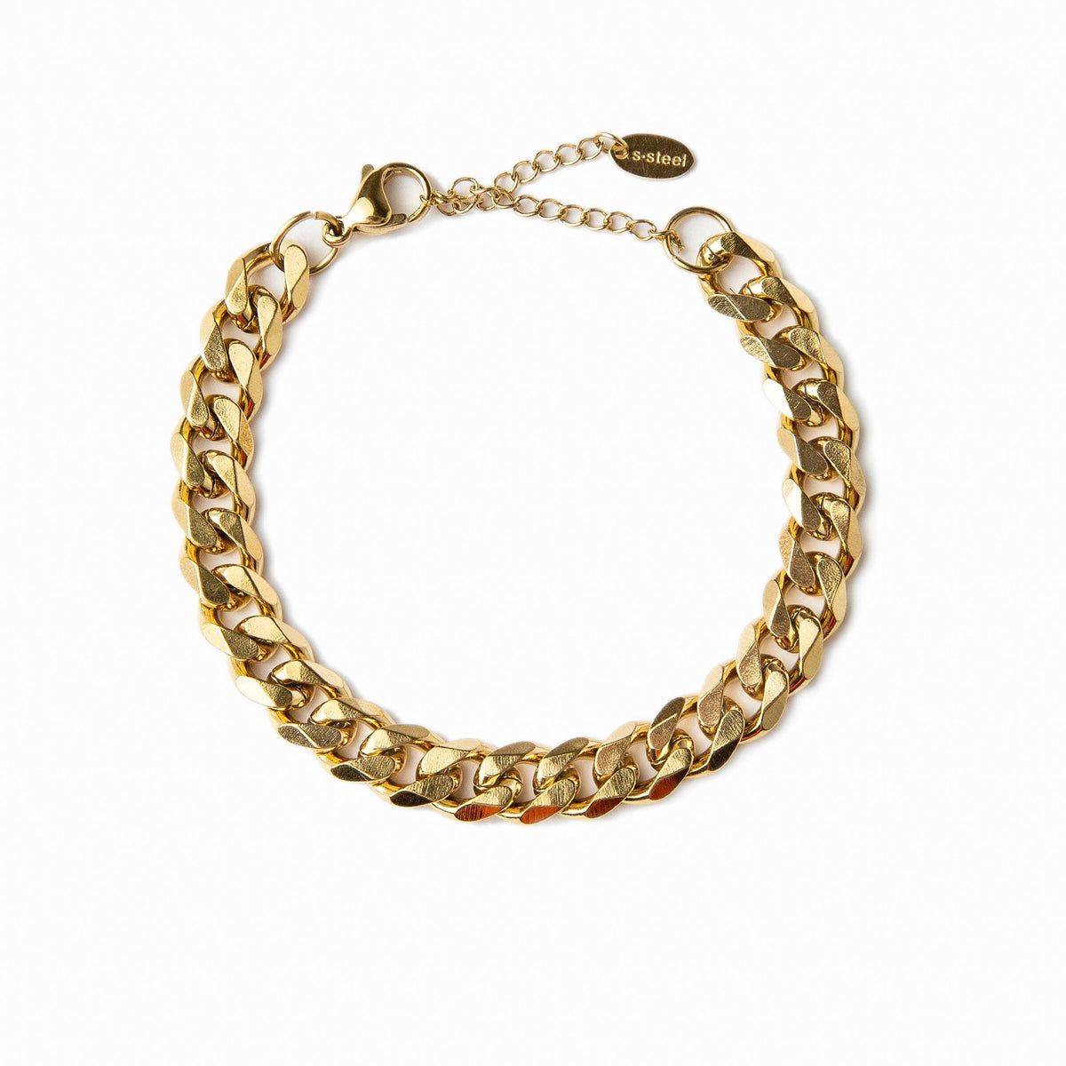 Pulseira Grossa Banhado a Ouro 18K Bellorie