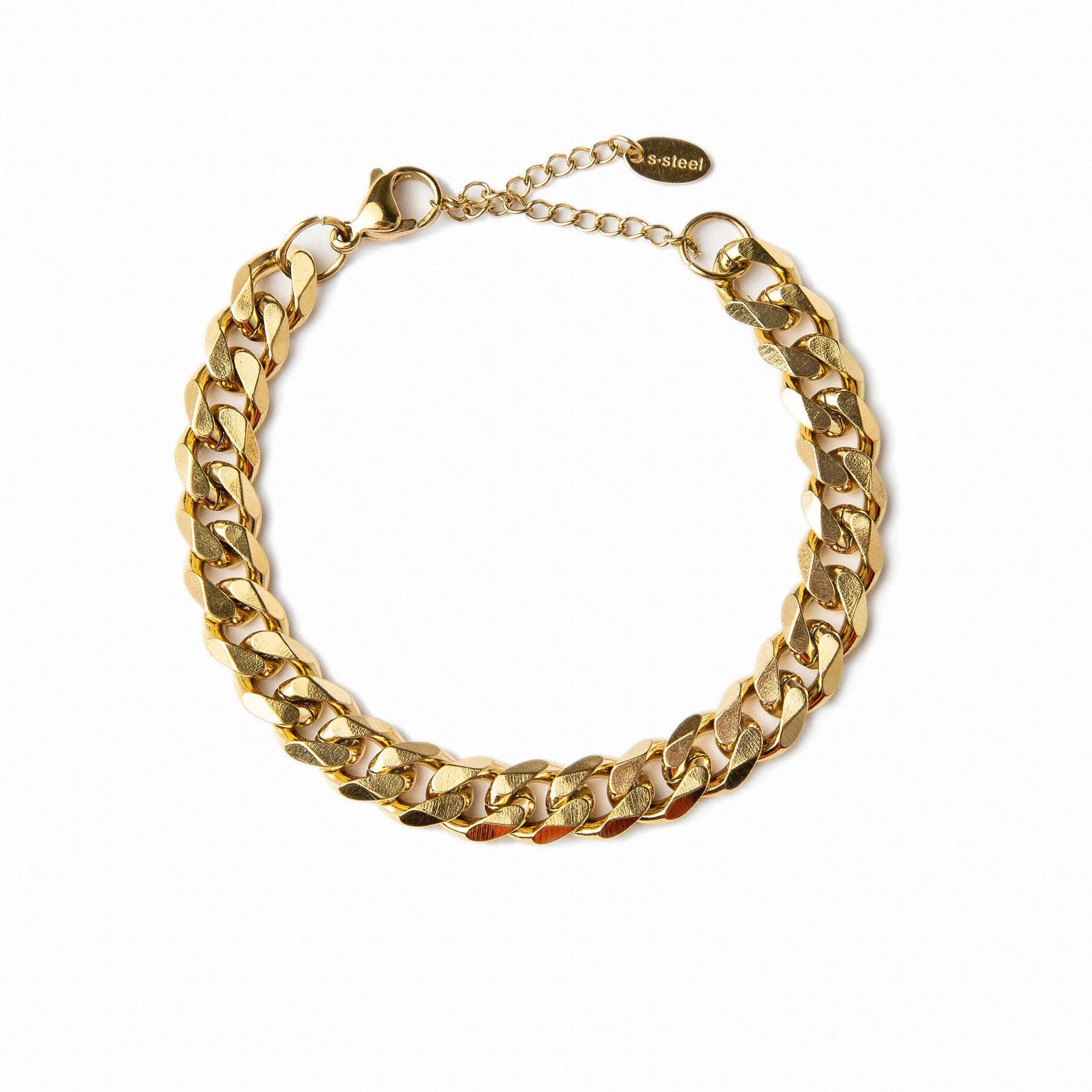 Pulseira Grossa Banhado a Ouro 18K | BELLORIE