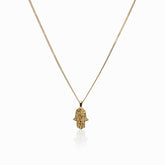 Colar de Mão Hamsa Banhado a Ouro 18k | BELLORIE