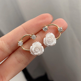 Brinco Flor Rosa Brasca | BELLORIE