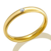 Anel live com Cristal de Zircônia Banhado a Ouro 18k | BELLORIE
