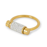 Anel Luma com Zircônia Banhado a Ouro 18k | BELLORIE