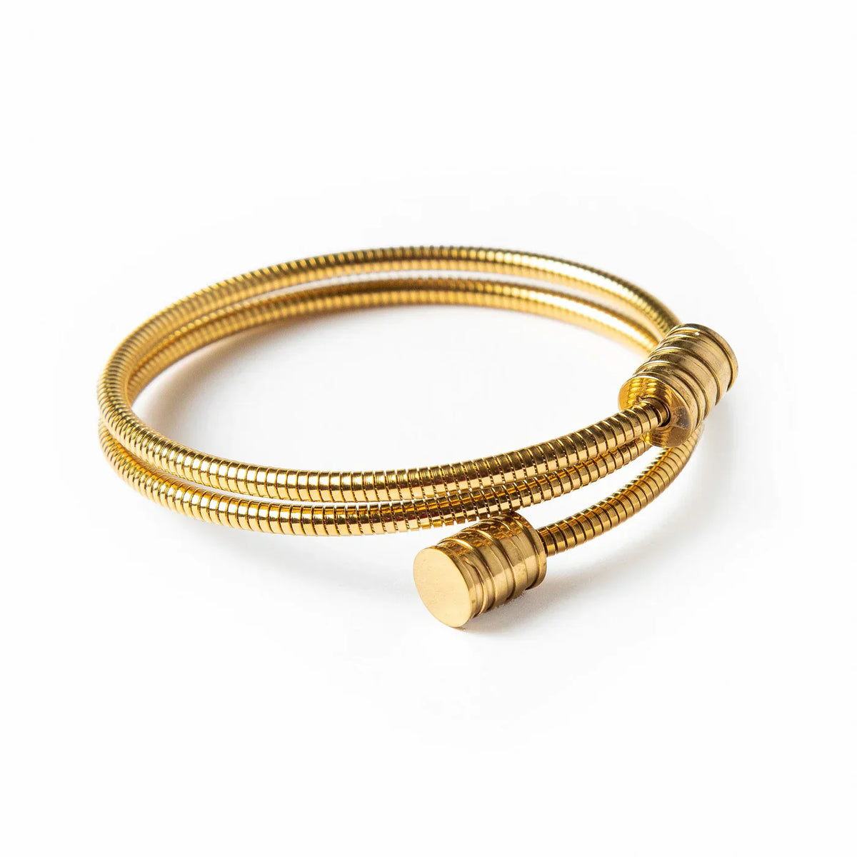 Bracelete Espiral Banhado a Ouro 18k | BELLORIE