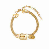 Pulseira com Fivela Banhado a Ouro | BELLORIE