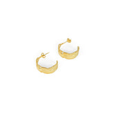 Brincos de Argola de Pena Banhado a ouro 18K | BELLORIE