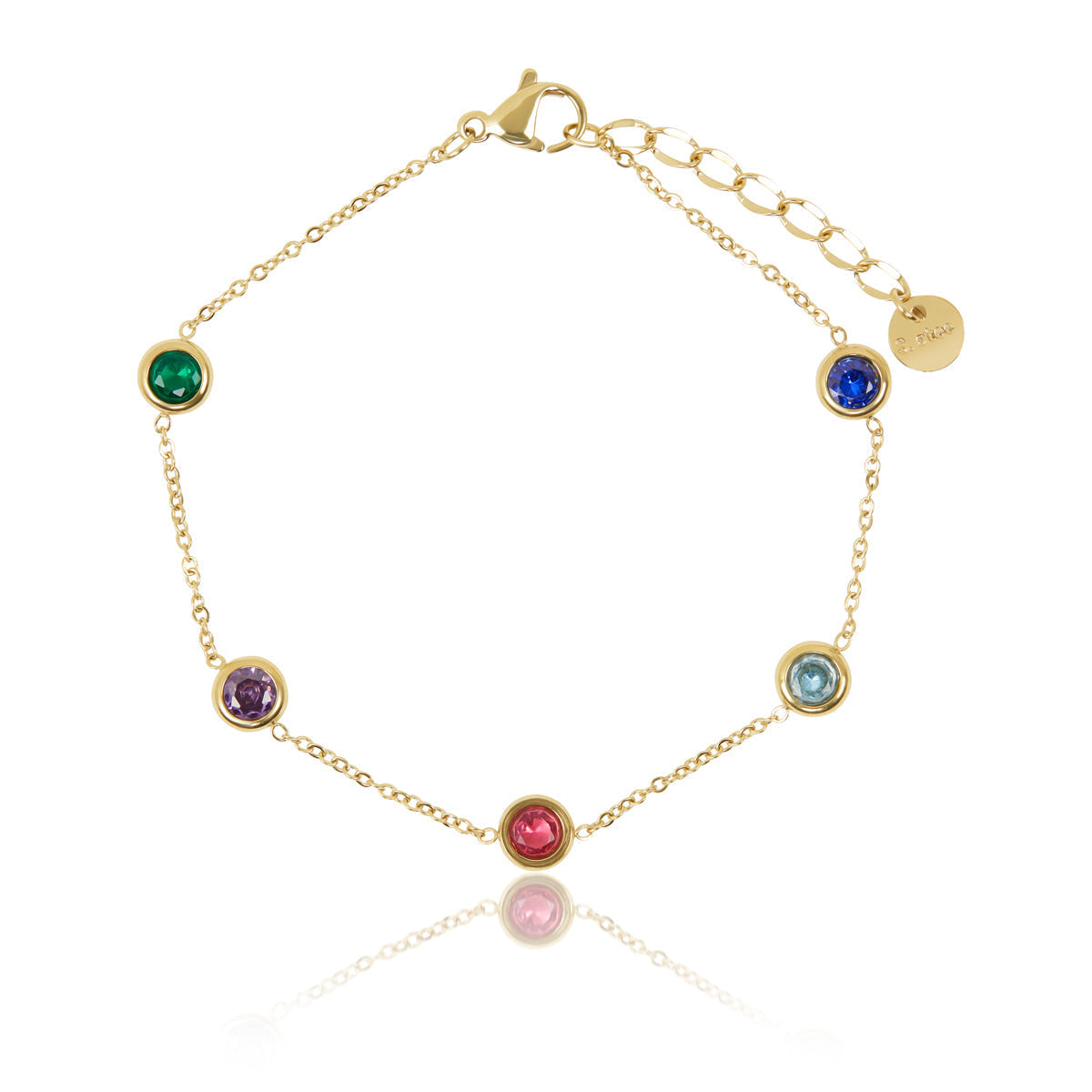 Pulseira com Zircônias Coloridas | BELLORIE