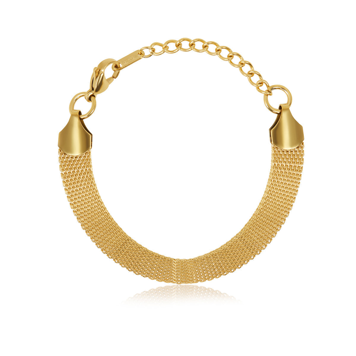 Pulseira Malha Banhado a Ouro 18K | BELLORIE