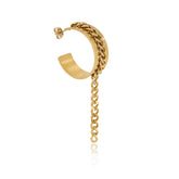 Brinco Argola em Pingente de Corrente Banhado a Ouro 18k | BELLORIE