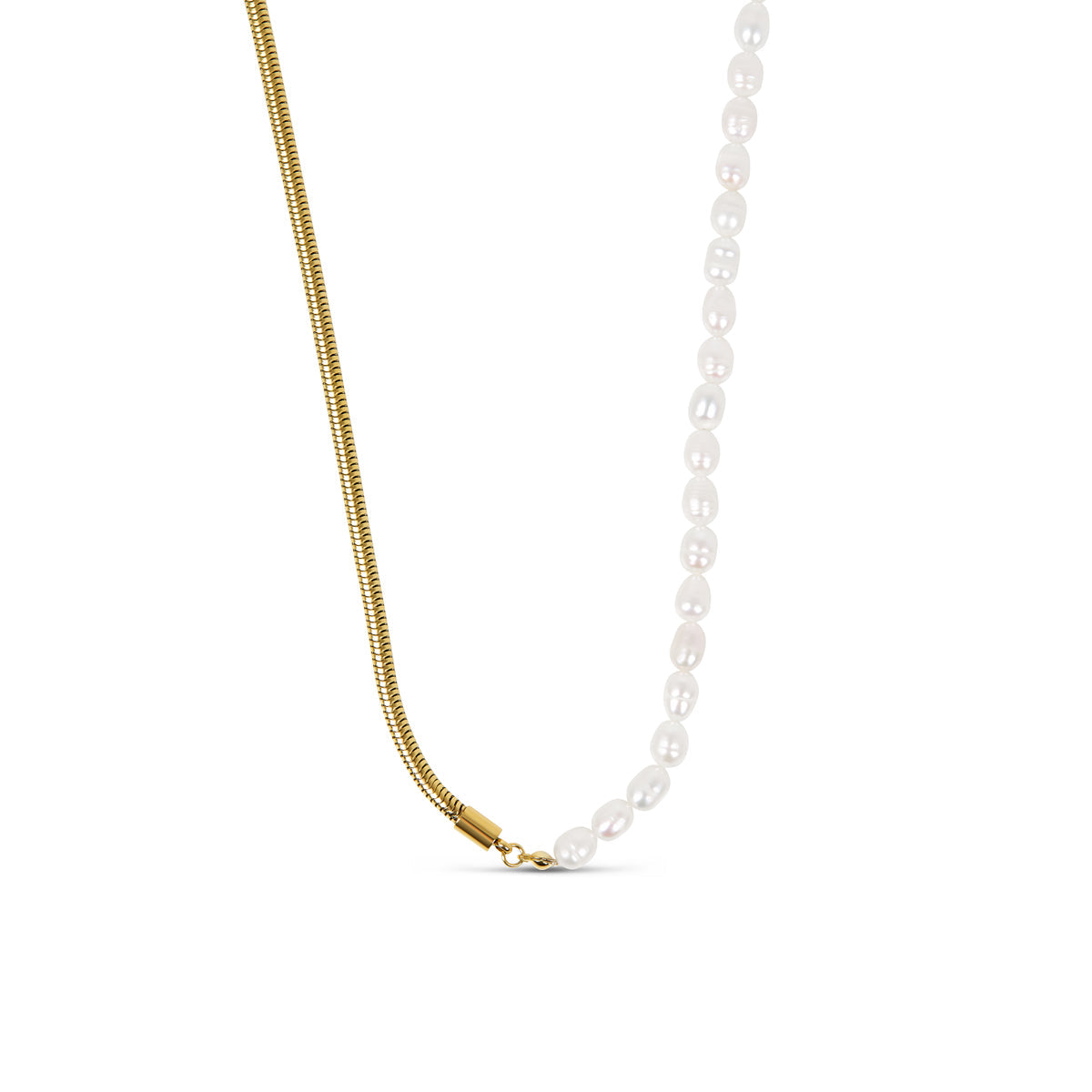 Colar Dourado com Pérolas Banhado a Ouro 18k | BELLORIE