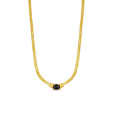 Colar com Pedra de Onix Banhado a Ouro 18K | BELLORIE