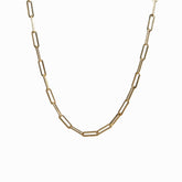Colar de Corrente de Clipe Banhado a Ouro 18K | BELLORIE