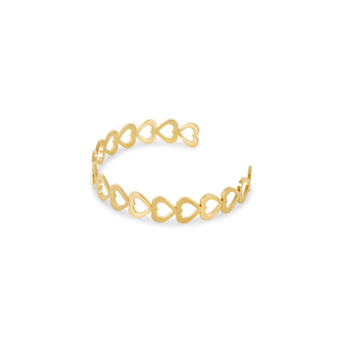 Pulseira Coração Banhado a Ouro 18K | BELLORIE