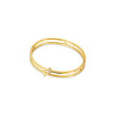 Bracelete Cruz Dupla Banhado a Ouro 18k | BELLORIE
