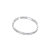 Pulseira Cravejada com Zircônia Prata | BELLORIE