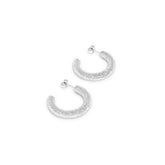 Brincos Meia Argola Prata | BELLORIE
