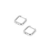 Brinco de Argola Quadrado Prata | BELLORIE