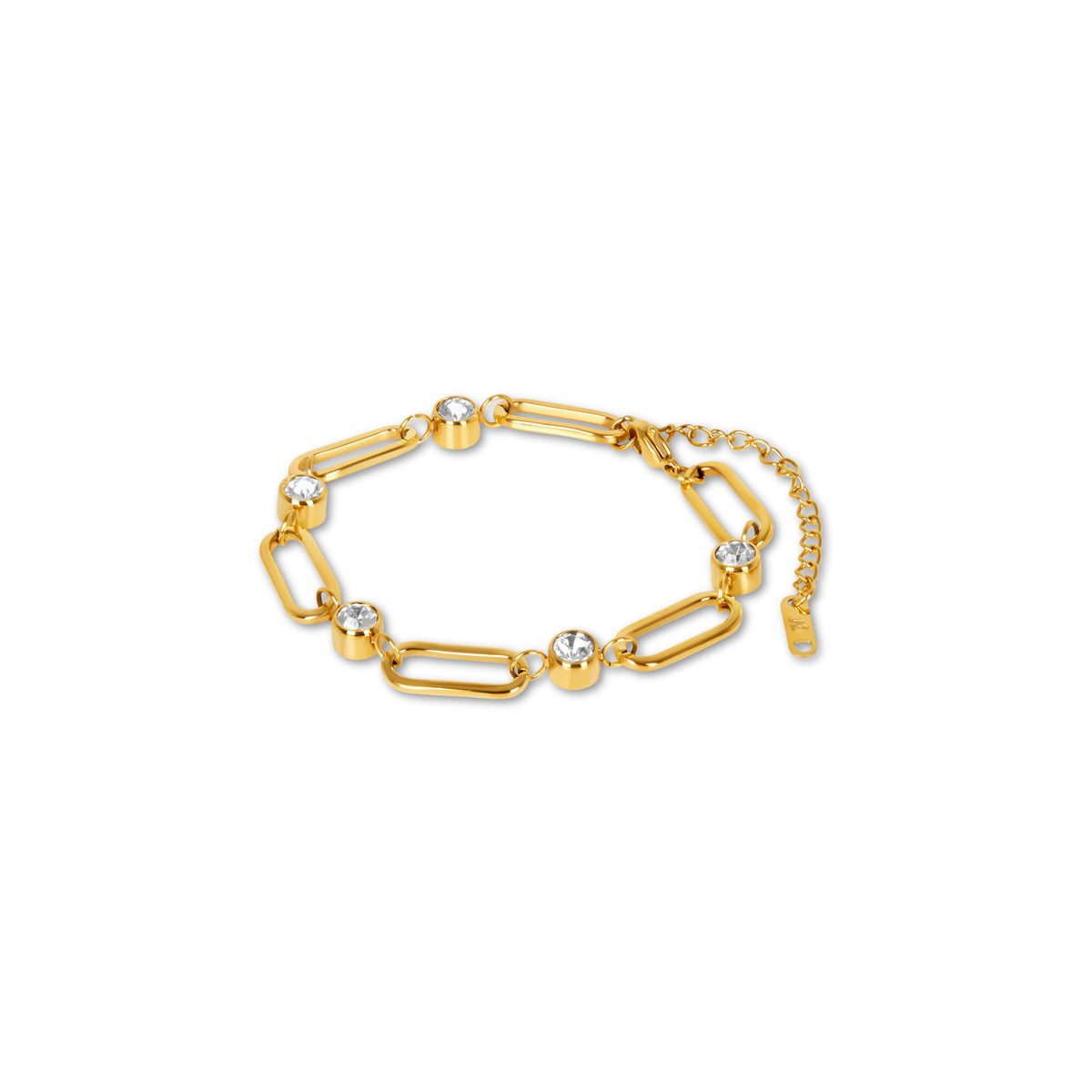 Pulseira Oval Pedras de Zircônia | BELLORIE