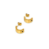 Brinco Quadrados Monocromáticos Banhado em Ouro 18K | BELLORIE