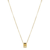 Colar de Pedra Monocrômico Banhado a Ouro 18K | BELLORIE