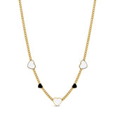 Colar com Corações Banhado a Ouro 18K | BELLORIE