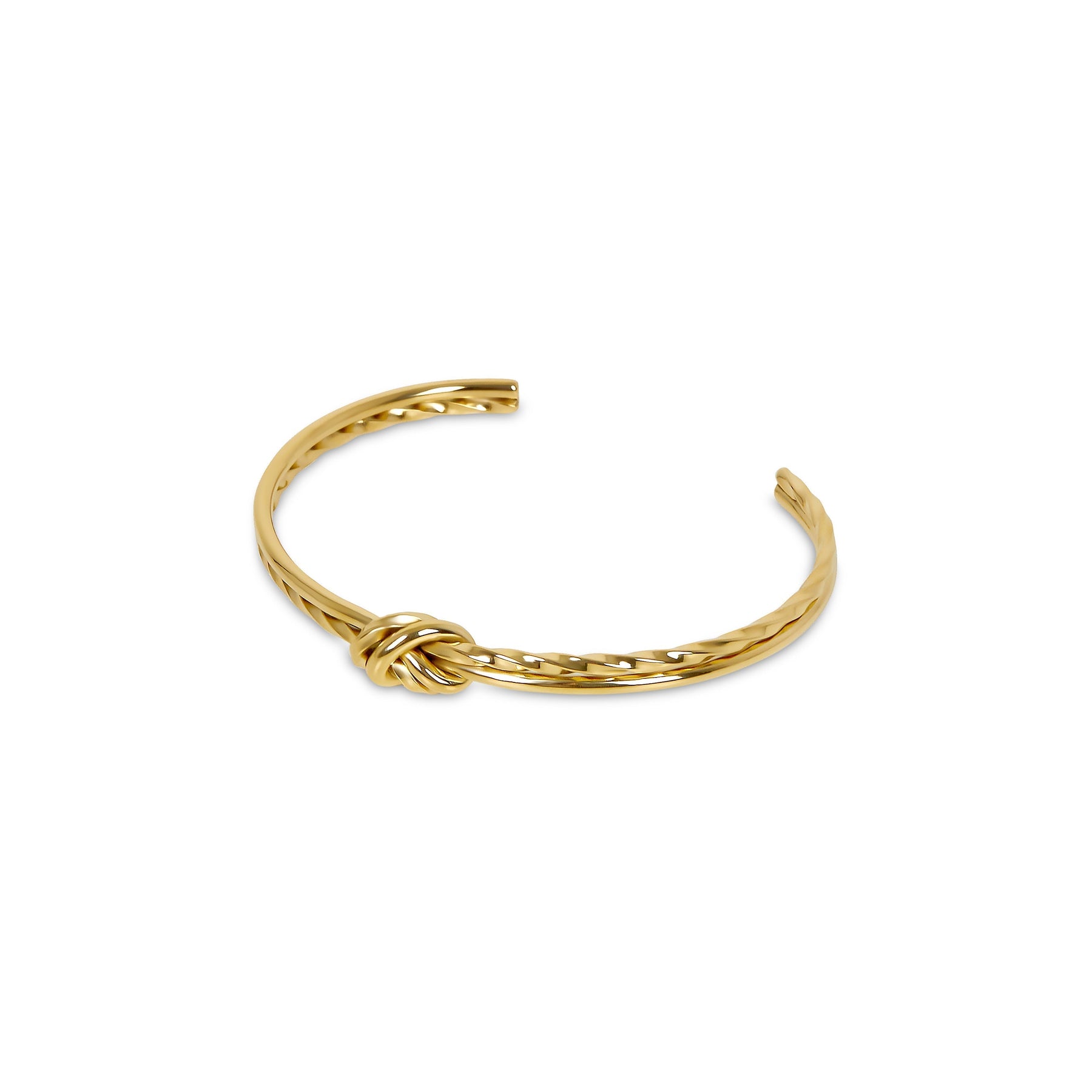 Pulseira Nó Torcido Banhado a Ouro 18K | BELLORIE