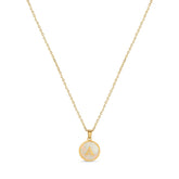 Colar de Inicial de Mármore Banhado Ouro 18K | BELLORIE