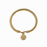 Bracelete com Pingente de São Bento Banhado a Ouro 18k | BELLORIE