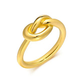 Anel Nó Banhado a Ouro 18k | BELLORIE