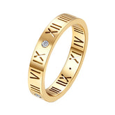 Anel Romano Banhado em Ouro 18k | BELLORIE