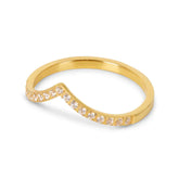 Anel Realeza Banhado a Ouro 18k | BELLORIE