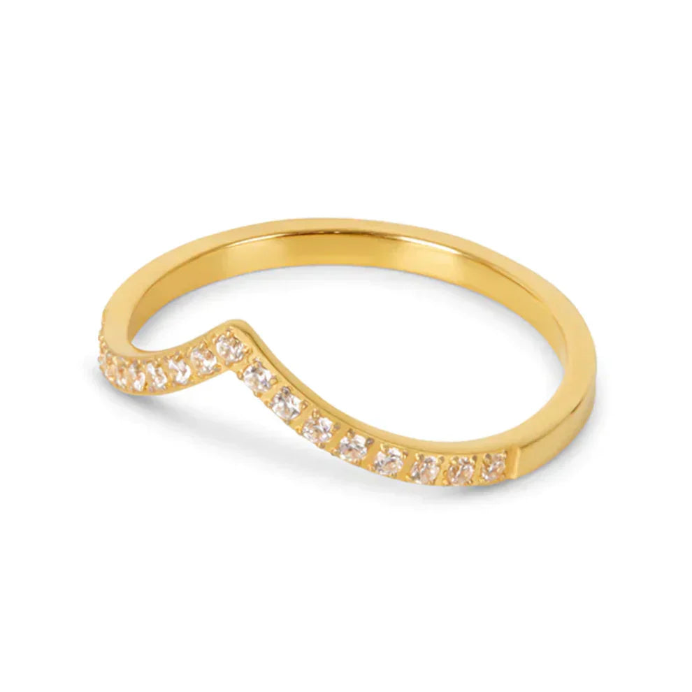 Anel Realeza Banhado a Ouro 18k | BELLORIE