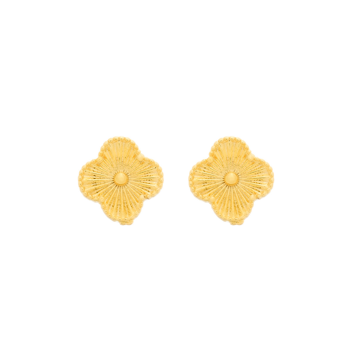 Brinco em Ouro 24K Flor – Bellorie