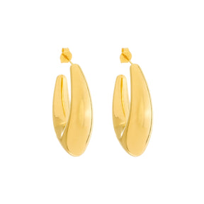 Brinco em Ouro 24K Concha Orgânica – Bellorie