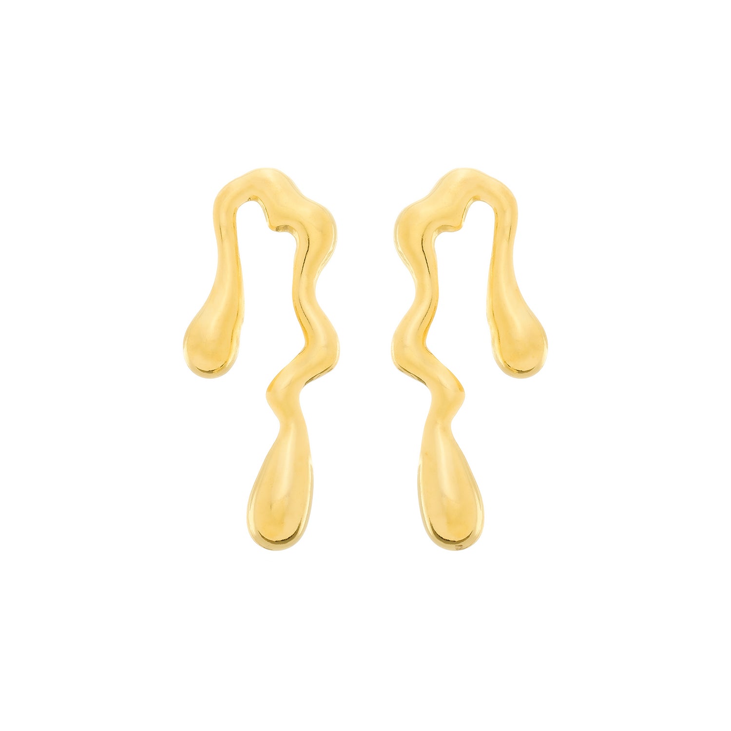 Brinco em Ouro 24K Gota Orgânica – Bellorie