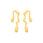 Brinco em Ouro 24K Gota Orgânica – Bellorie