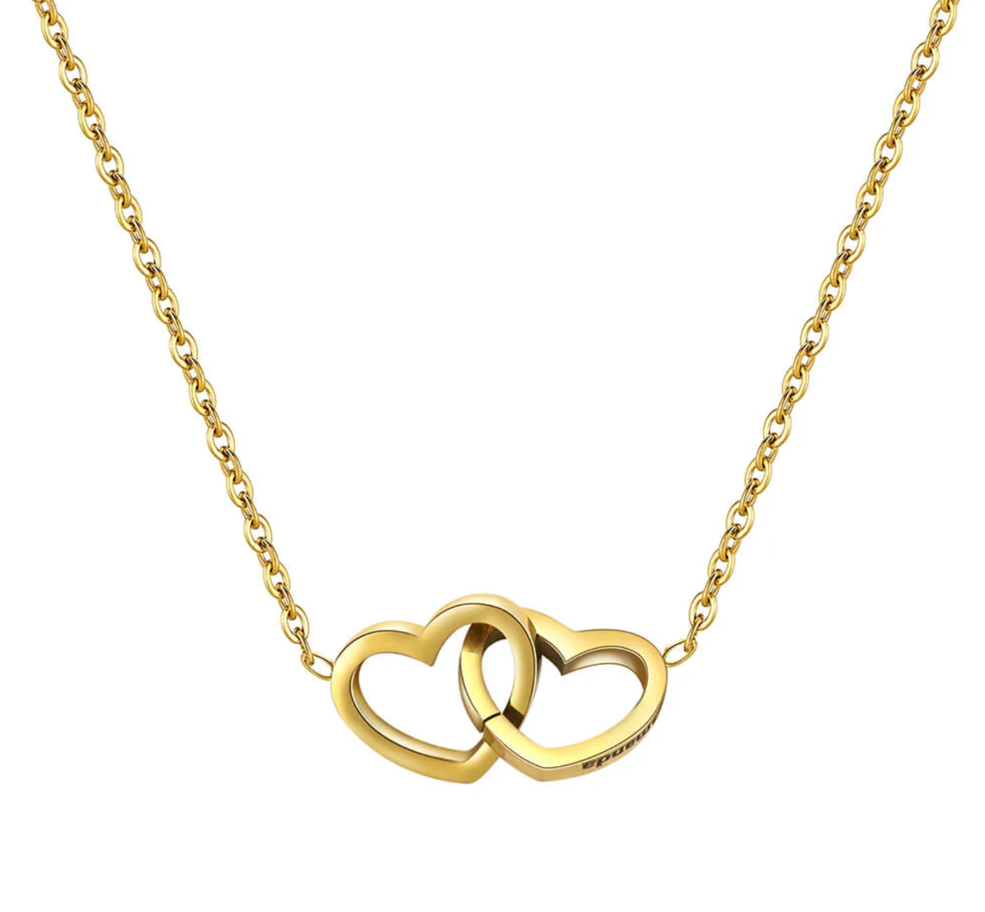 Colar Personalizado Coração Unido com Caixa Rotativa - Bellorie