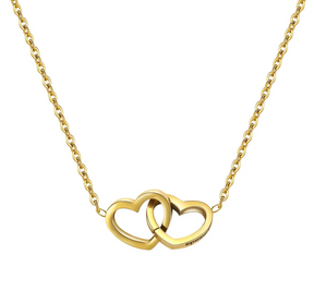 Colar Personalizado Coração Unido com Caixa Rotativa - Bellorie