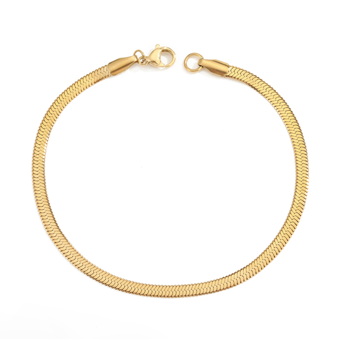 Pulseira Cobra Banhado a Ouro 18k | BELLORIE