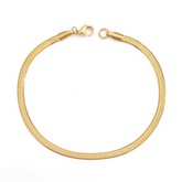 Pulseira Cobra Banhado a Ouro 18k | BELLORIE