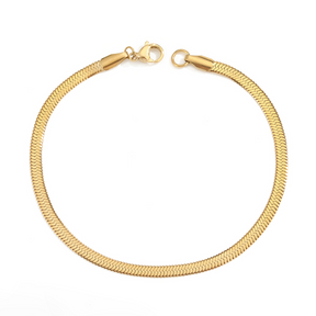 Pulseira Cobra Banhado a Ouro 18k | BELLORIE