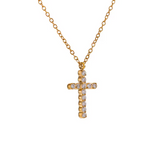 Colar com Pingente Cruz com Zircônia | BELLORIE