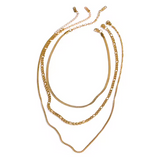 Colar Fayra Triplo Banhado a Ouro 18K | BELLORIE
