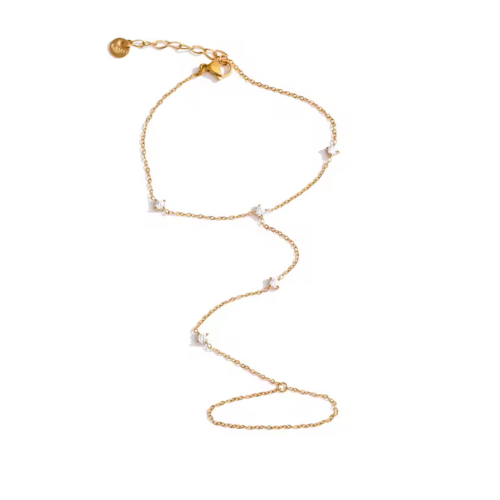 Pulseira de Dedocom Zircônia Banhado a Ouro 18K | BELLORIE