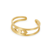 Anel Olho Ajustável Banhado a Ouro 18k | BELLORIE