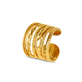 Anel Mônaco Banhado a Ouro 18k | BELLORIE