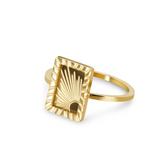 Anel Nascer do Sol Banhado a Ouro 18K | BELLORIE